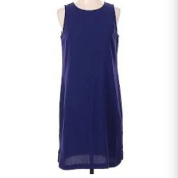 LOFT Gorgeous Dark Purple Shift Halter Dress Size 14 - Picture 1 of 8